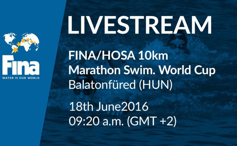 Stroyming frá 10 km svimjing á Balaton-vatninum í Ungarn