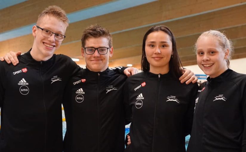 “HS Mix 1” 3:56.41 og føroyskt met í 4×100 frí fyri mix-lið