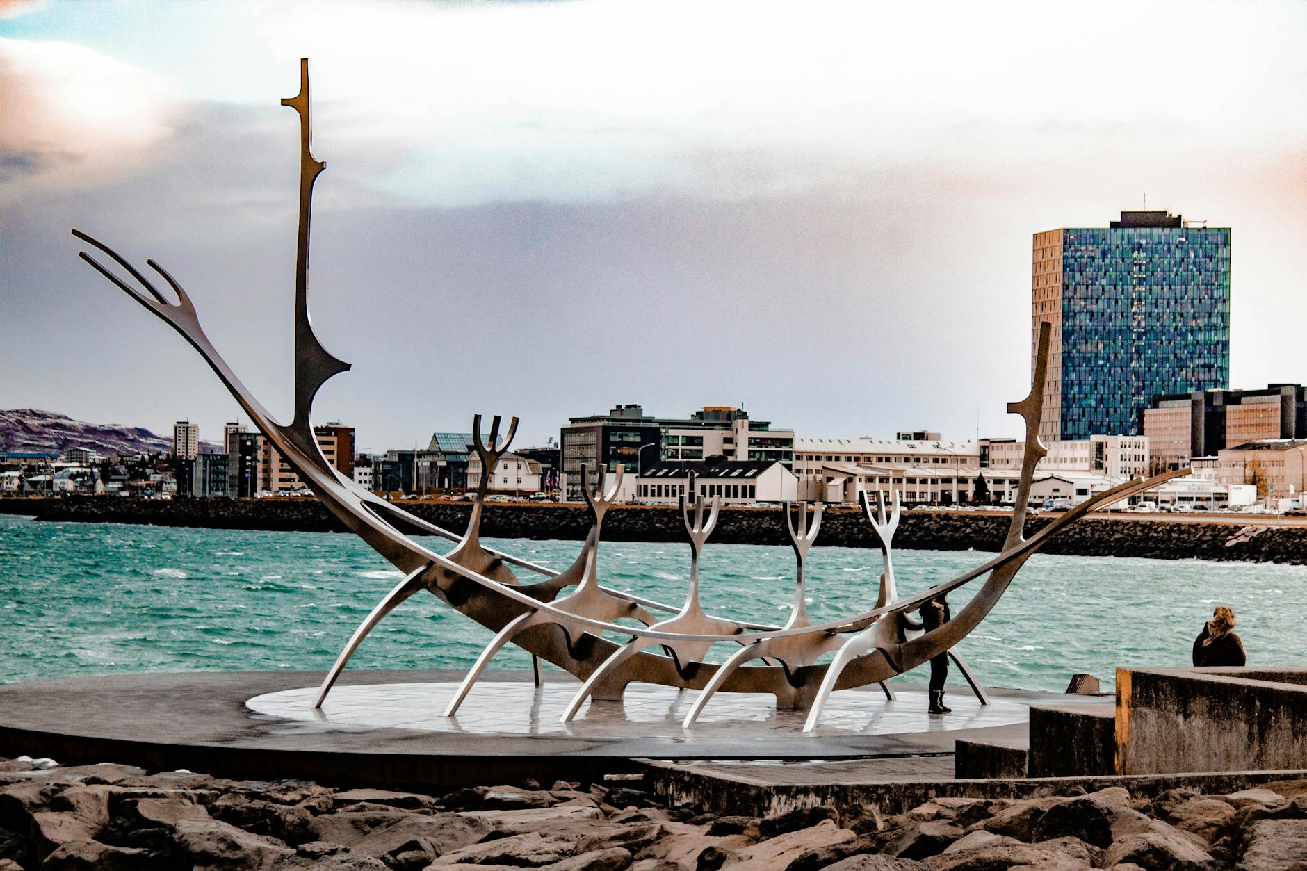 grey metal boat architecture near sea